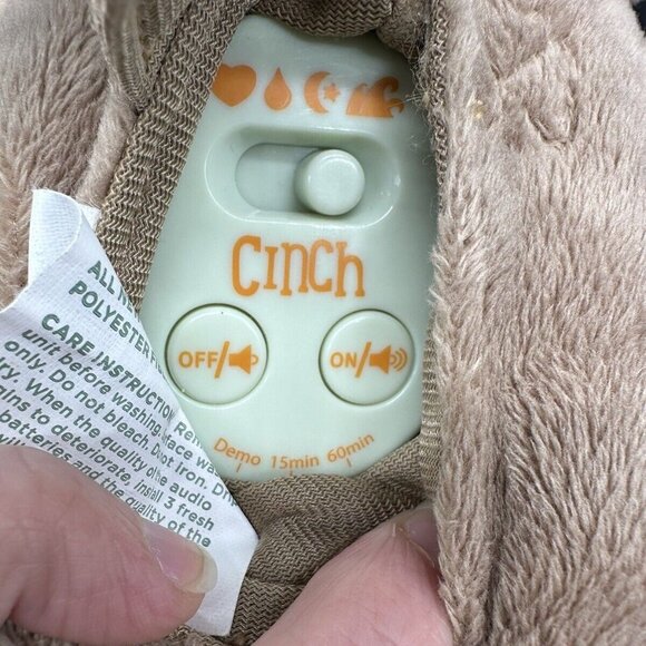 Teddy Bear Plush Dex Soothing Baby Sounds Its A Cinch Soft Stuffed Animal Toy - Picture 8 of 14